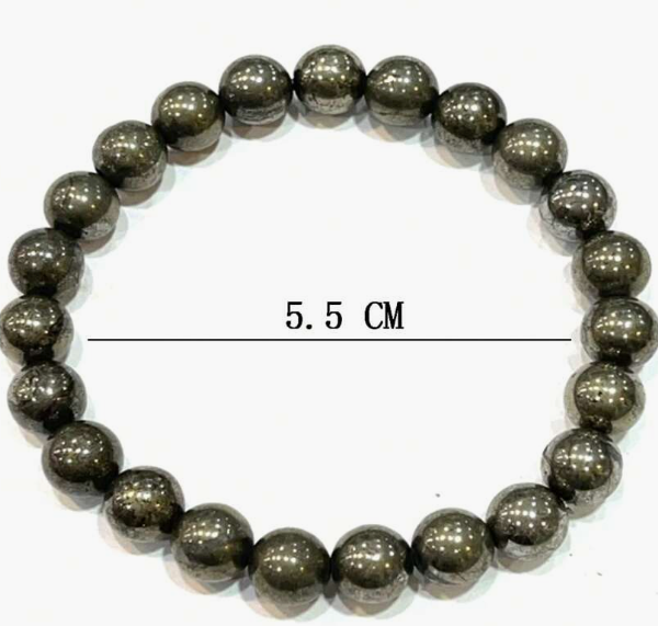 Unlock Abundance & Inner Strength with Our Genuine Pyrite Beaded Bracelet