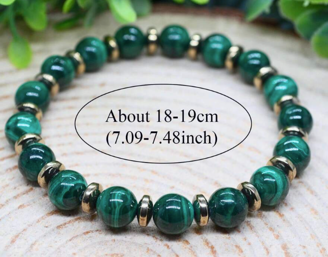 Green Tiger Eye Wealth & Confidence Bracelet – 8mm Beads with Gold Accents (Medium to Large Wrists)