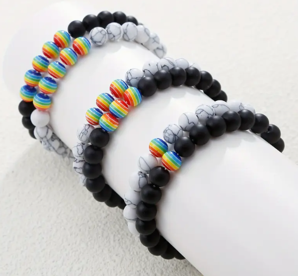 LGBTQ Pride Beaded Bracelet