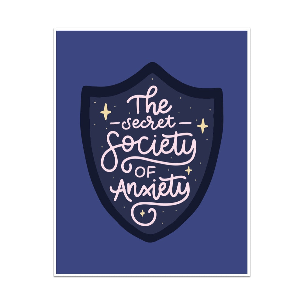 The Secret Society of Anxiety Unframed Art Print