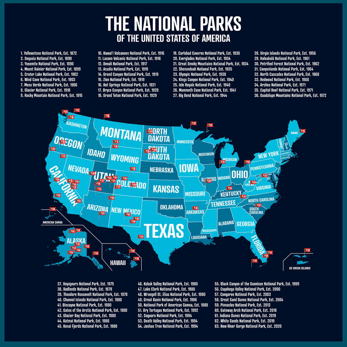 2026 Starry Night National Park Wall Calendar from National Parks Collective