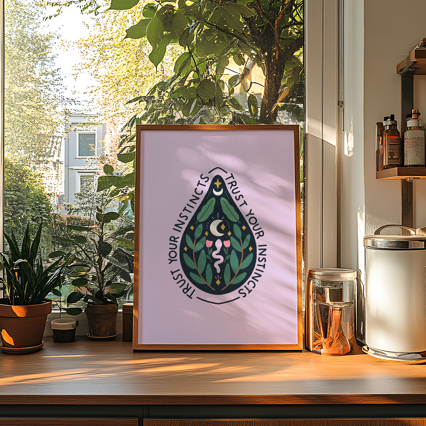 Trust Your Instincts Unframed Art Print