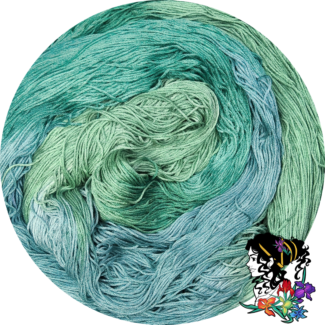 Tyche (Iris Collection) - Flower Silk Thread Colorway