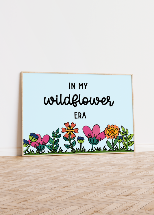 In My Wildflower Era Unframed Art Print