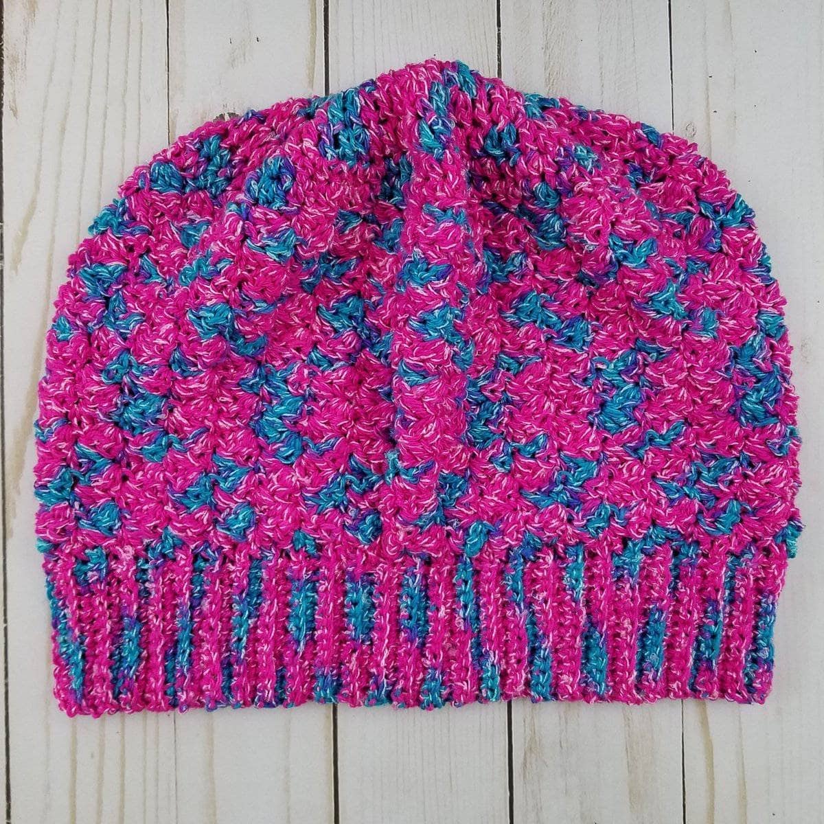 Berry Nice Slouchy Beanie Crochet Pattern