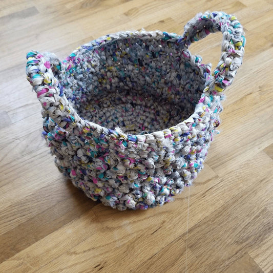 Bobble Gem Crochet Basket Pattern
