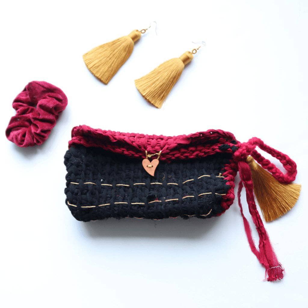 Boho Tunisian Clutch Crochet Pattern