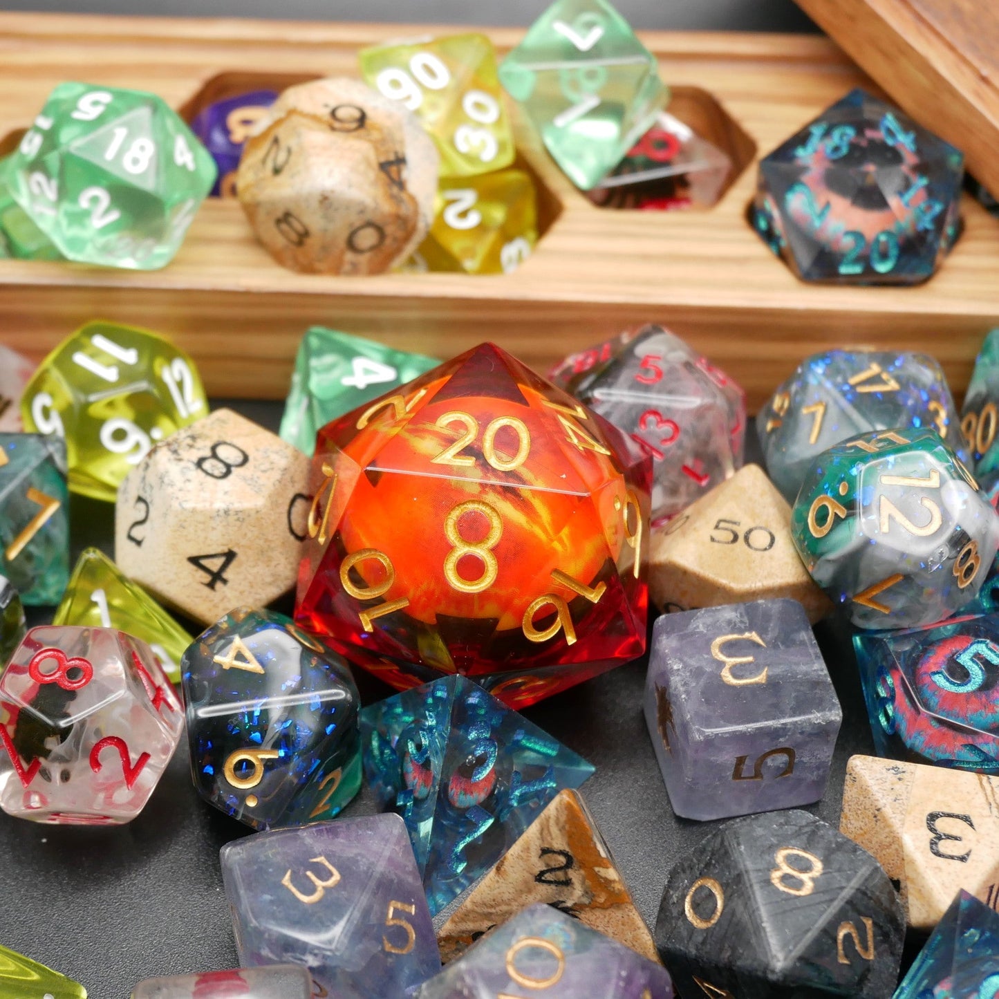 Mystery Hoard - 10 Dice Set Bundle + 1 RPG Accessory