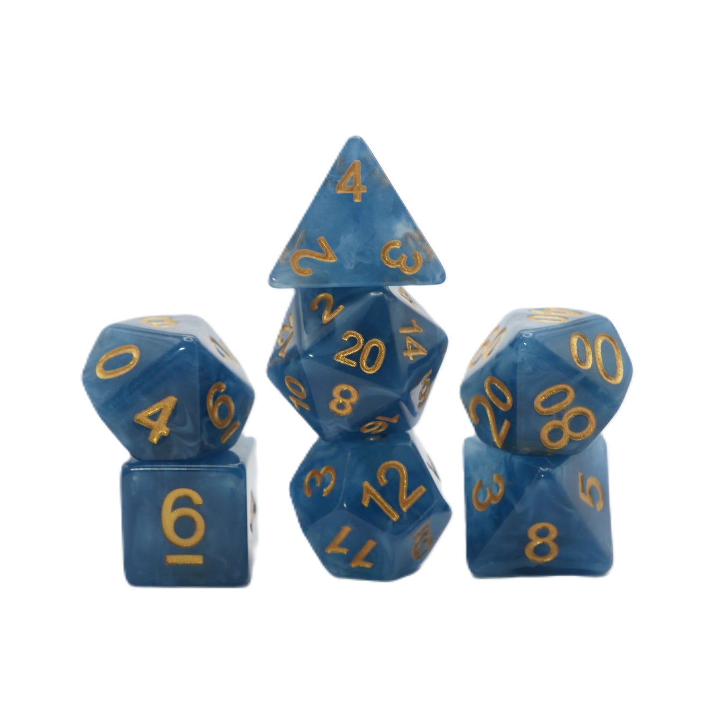 Diffused Dreams - 7 Piece DnD Dice Set | Acrylic RPG Gaming Dice