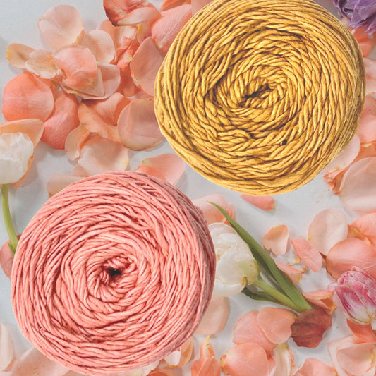 Herbal Dyed DK Weight Recycled Silk Yarn