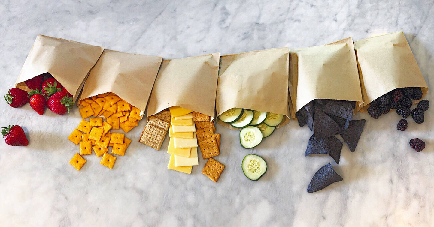 Biodegradable Earth Friendly Paper Sandwich & Snack Bag