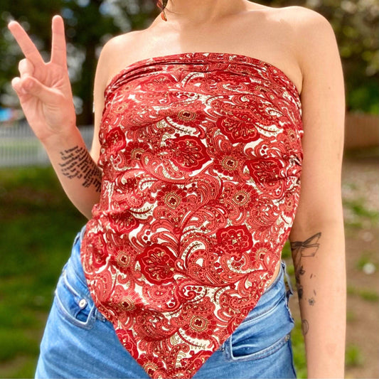 Ella Scarf Top – Made from Real Sari Stories