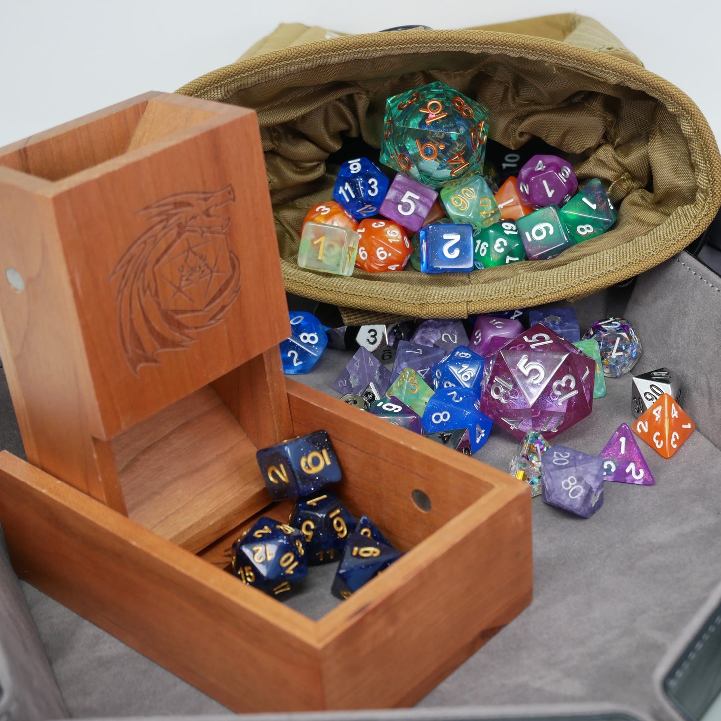 Mystery Hoard - 10 Dice Set Bundle + 1 RPG Accessory