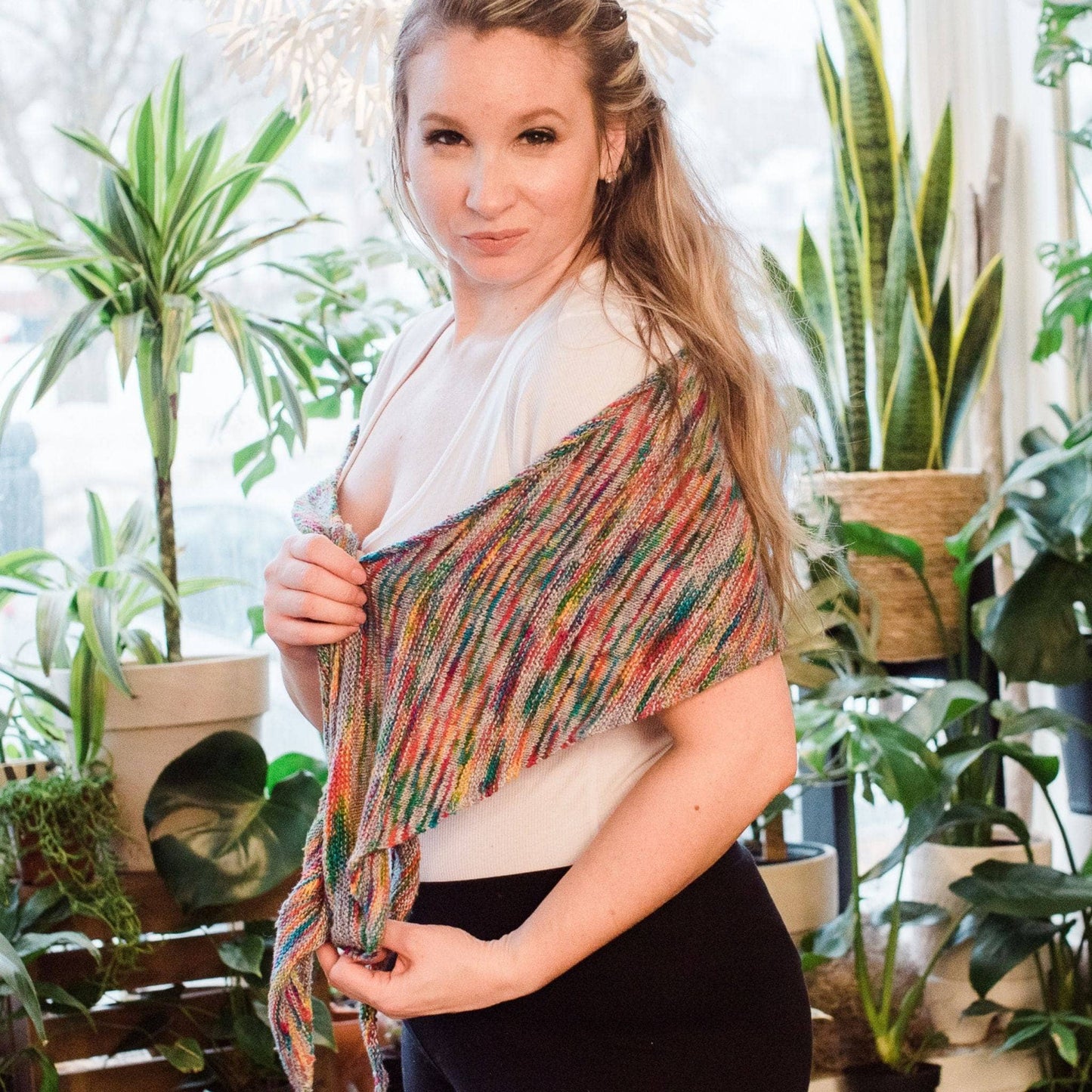 Neon Pop Shawl Knitting Pattern