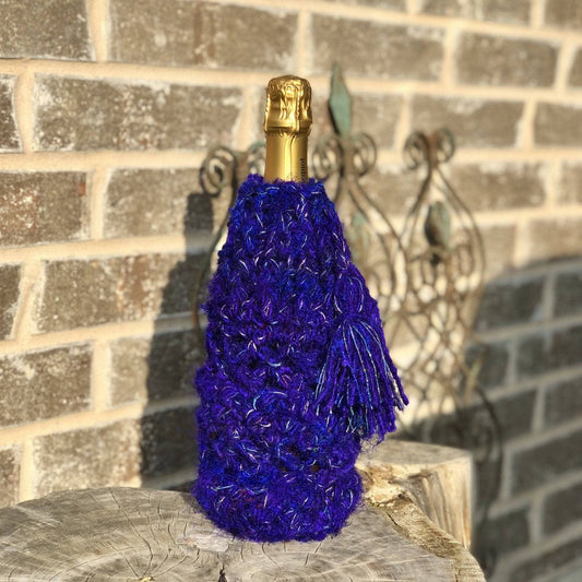 New Year's Eve Bottle Cover Crochet Pattern