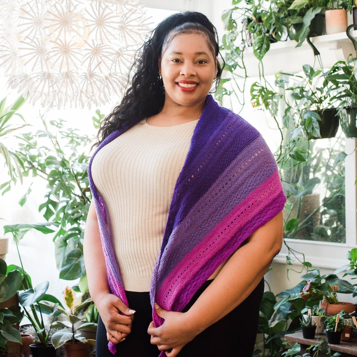 Ombre Stitch Sampler Shawl Kit