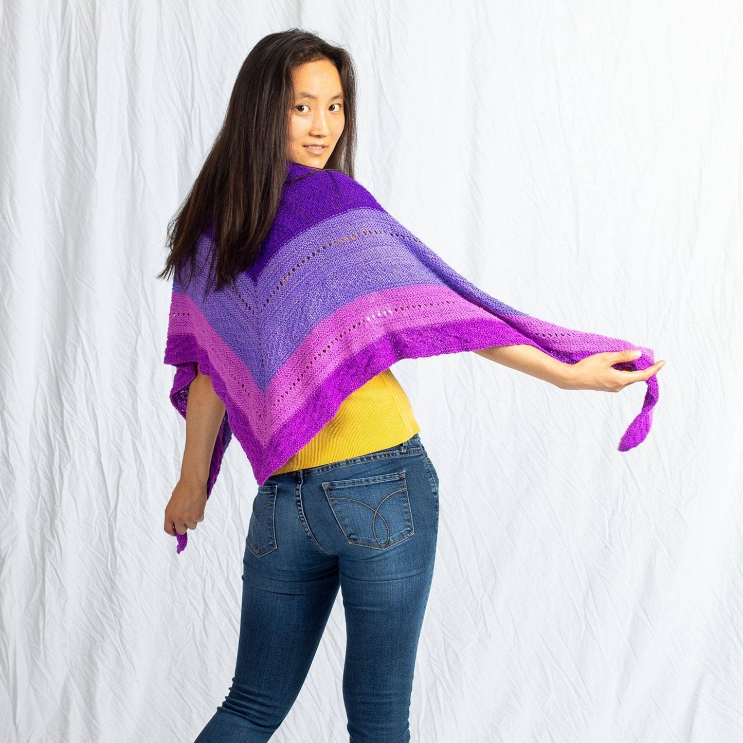 Ombre Stitch Sampler Shawl Pattern