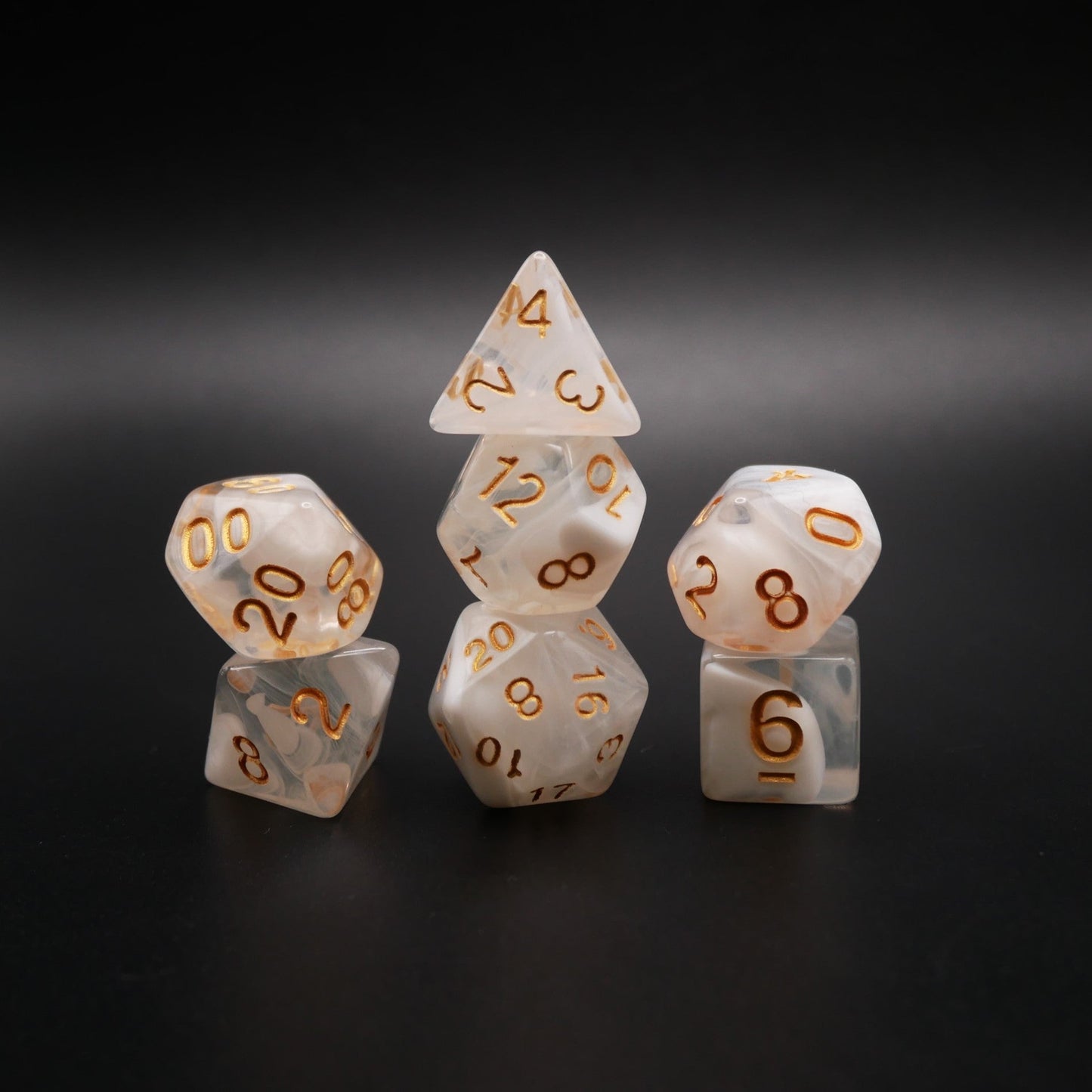 Lost Memories - 7 Piece DnD Dice Set | Acrylic RPG Gaming Dice
