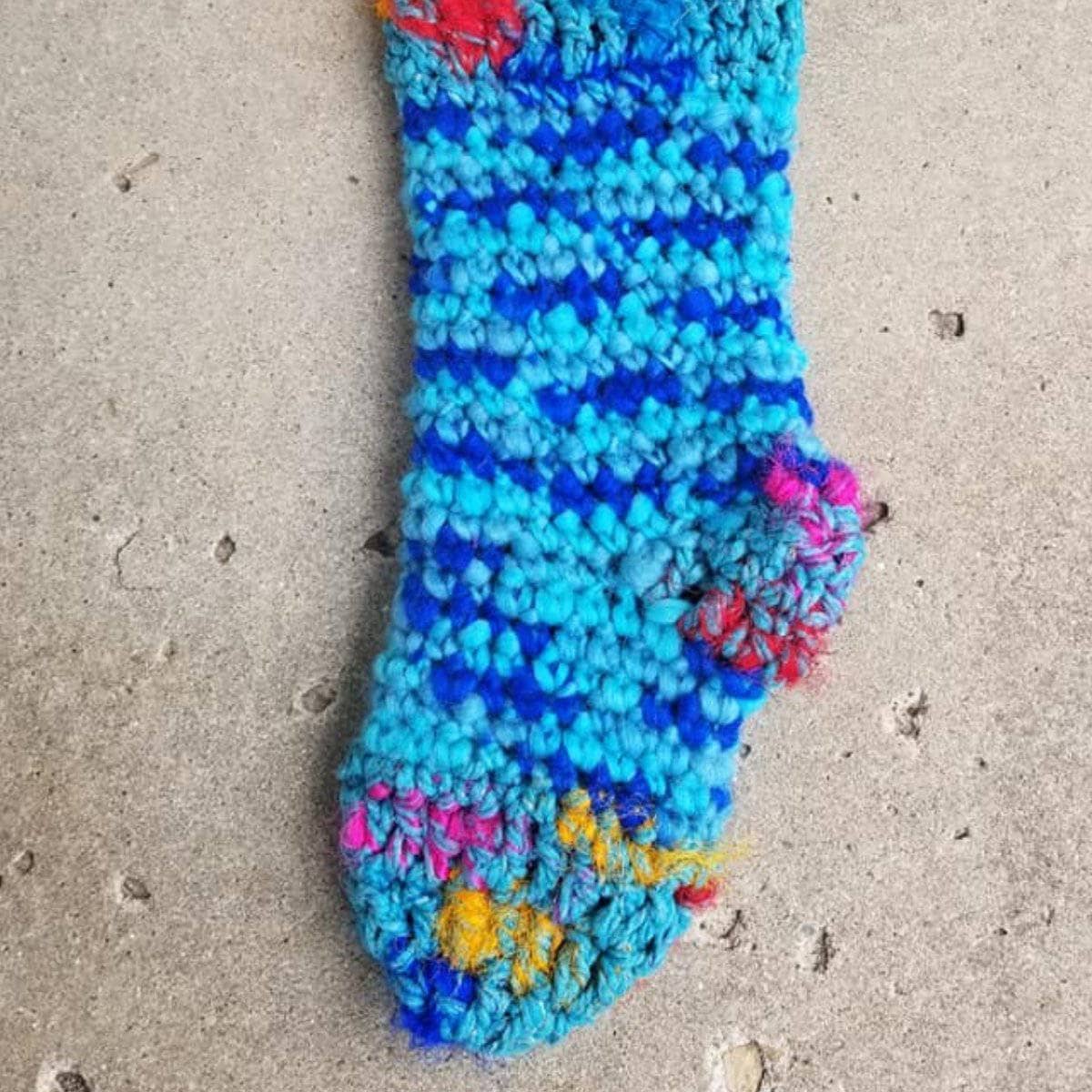 Punky Chunky Holiday Stocking Crochet Pattern