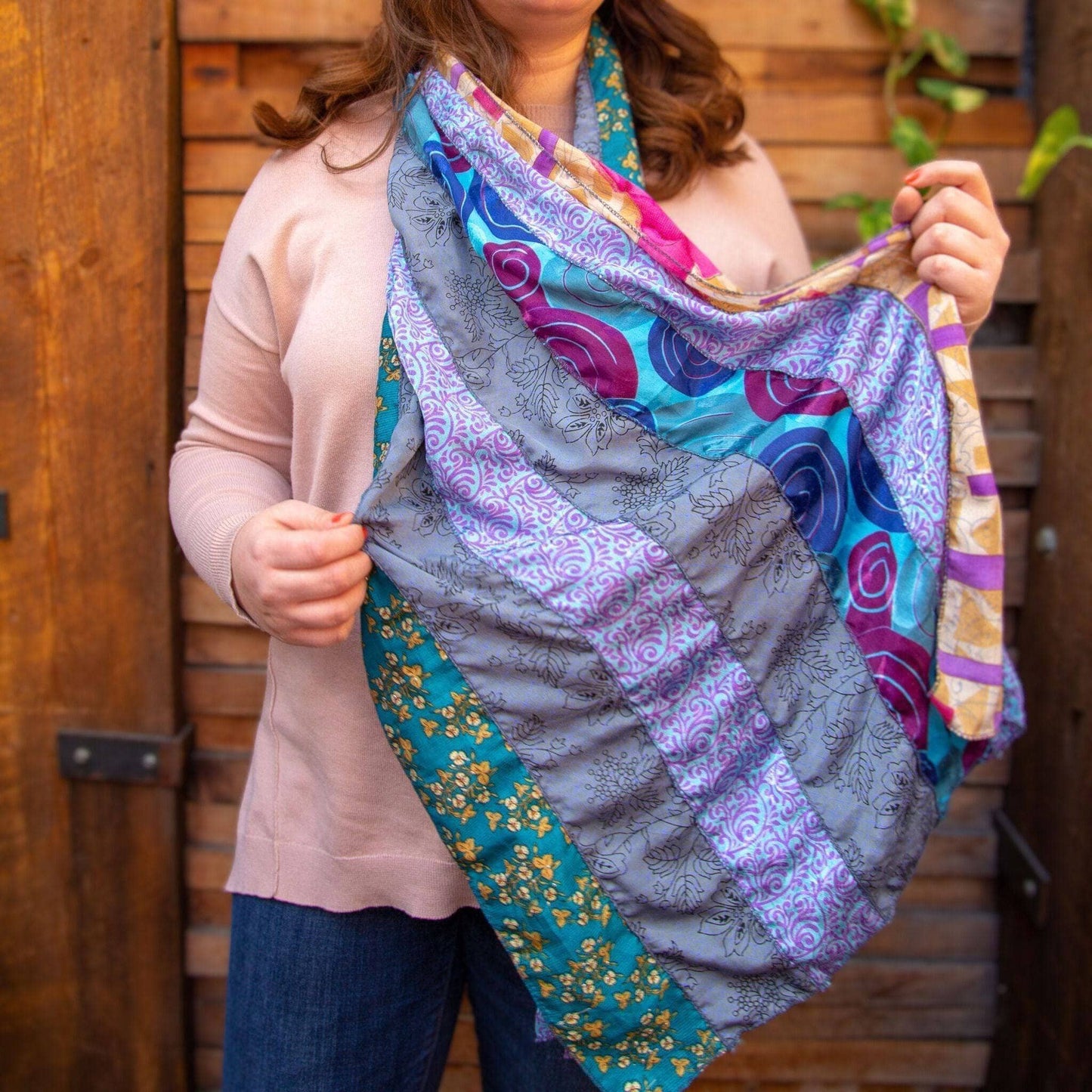 The Original Medley Scarf. ♻️ Made from Sari Magic – Our #1 Bestselling Artisan Scarf