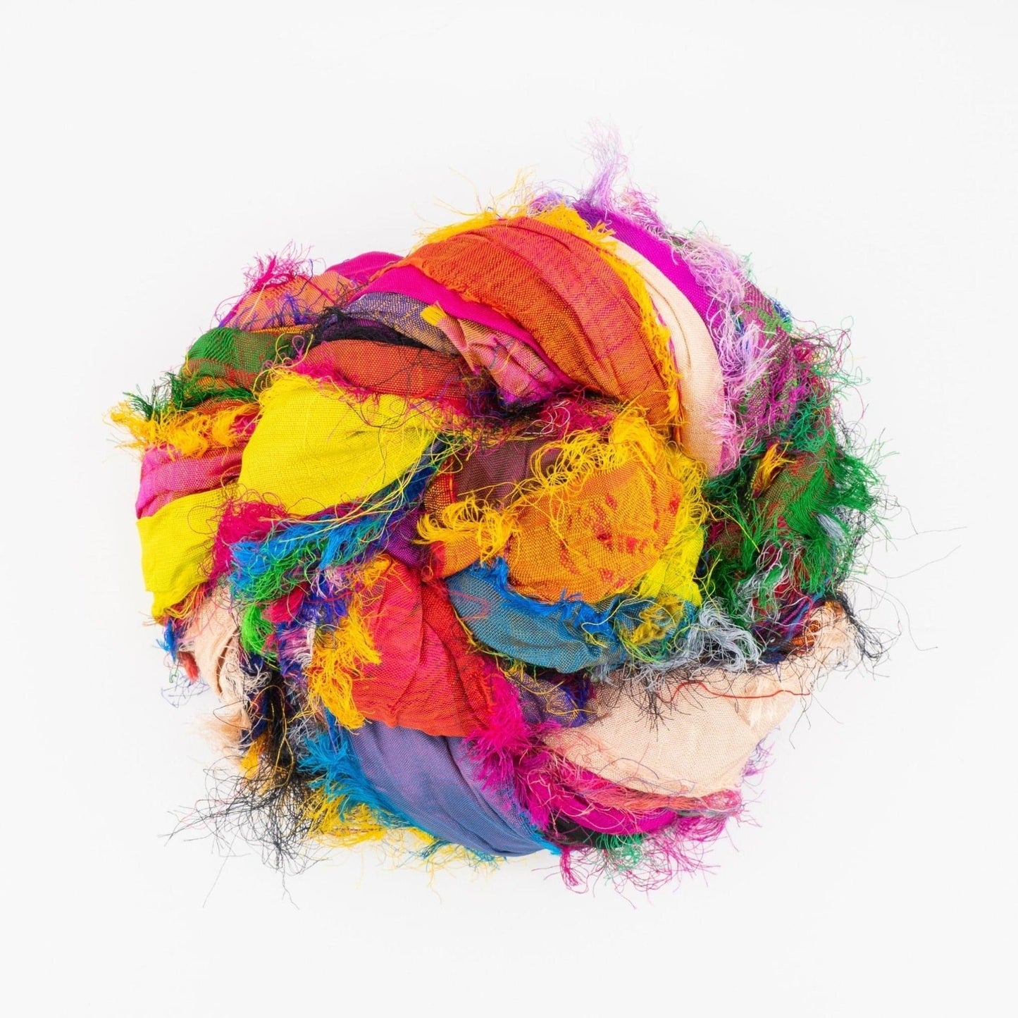 "Nicole's Favorite Ribbon" Recycled Sari Silk "Tibet Jewels"-  Perfect for Crafting, Gift Wrap & More