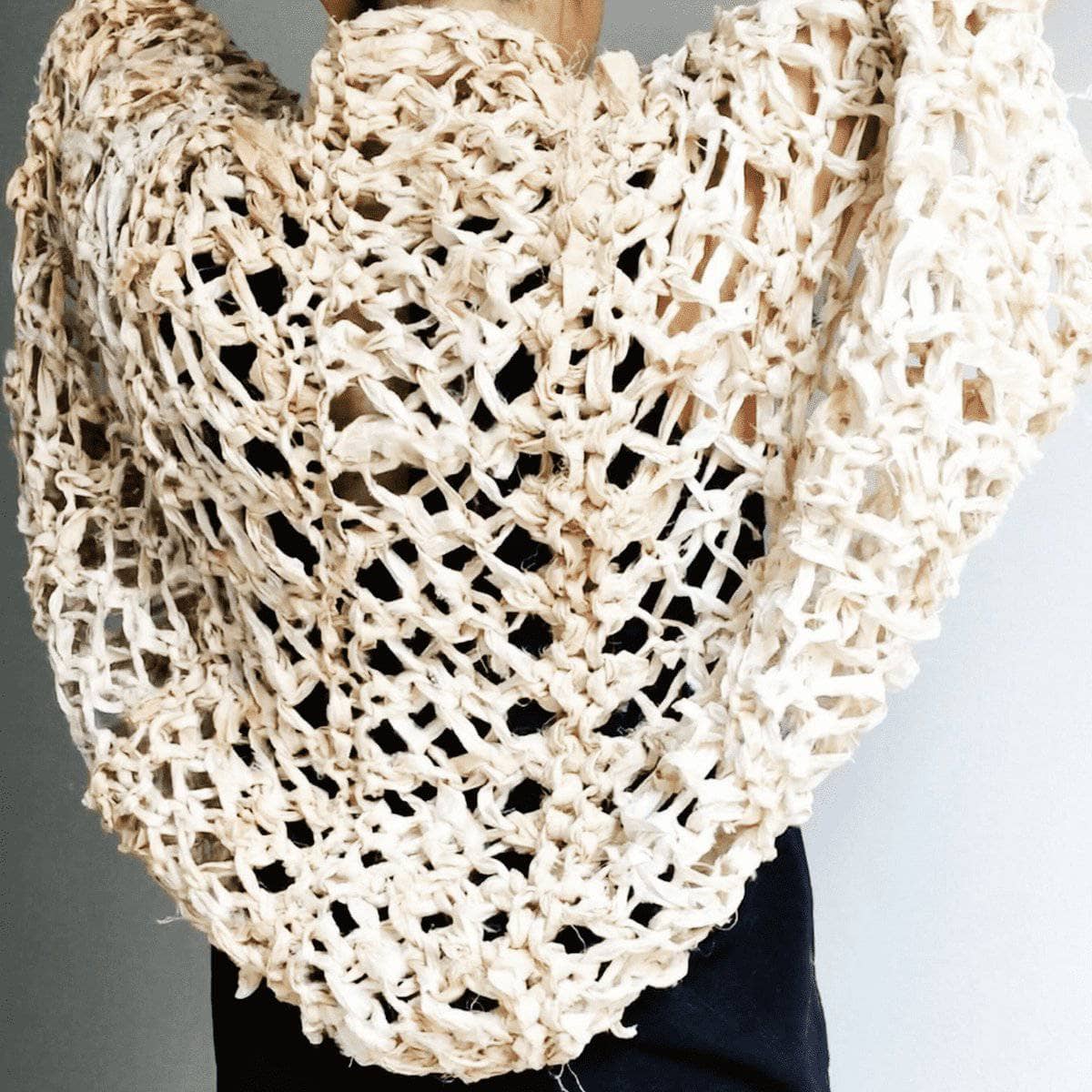 Silk Garter + Lace Summer Cocoon Coat Knit Kit