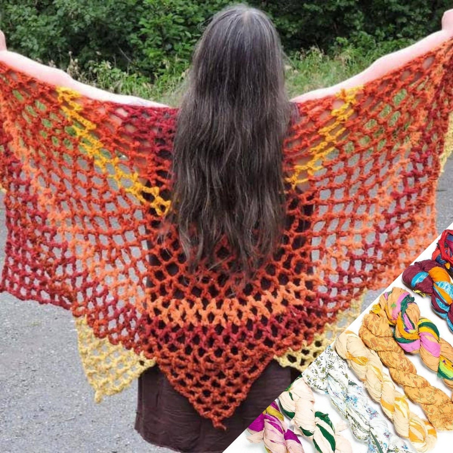Sunburst Shawl - Crochet Kit
