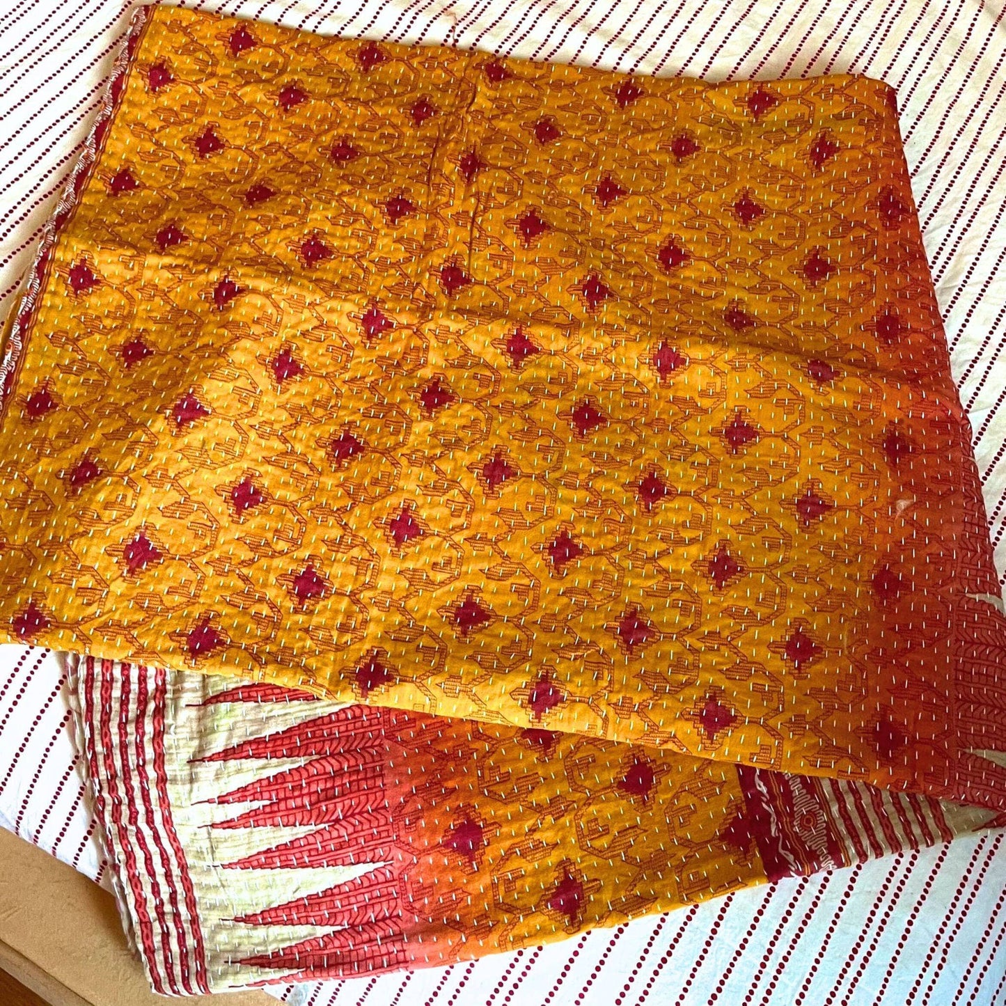 Vintage Kantha Quilted Blankets