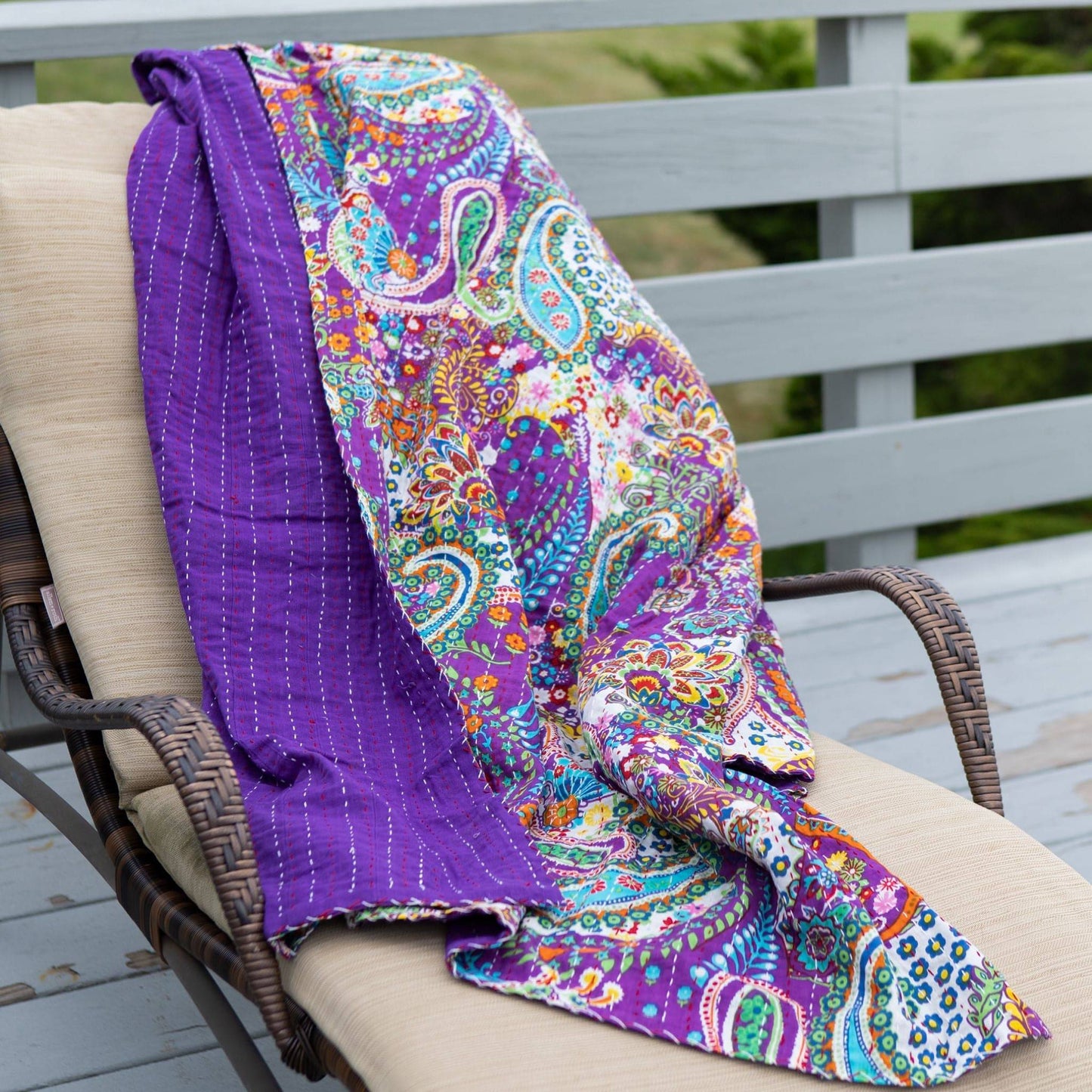 Vintage Kantha Quilted Blankets