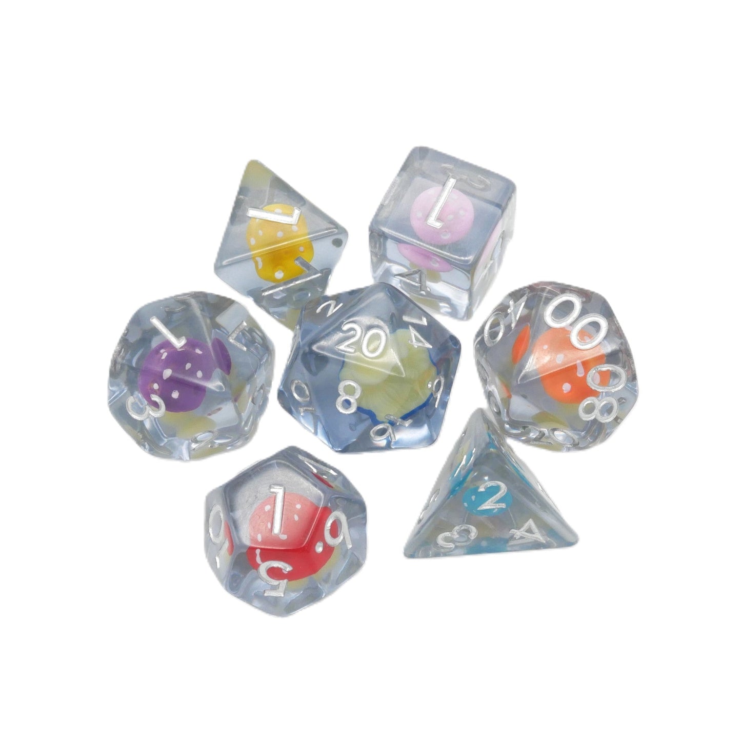 Woodland Trip - 7 Piece DnD Dice Set | Acrylic RPG Gaming Dice