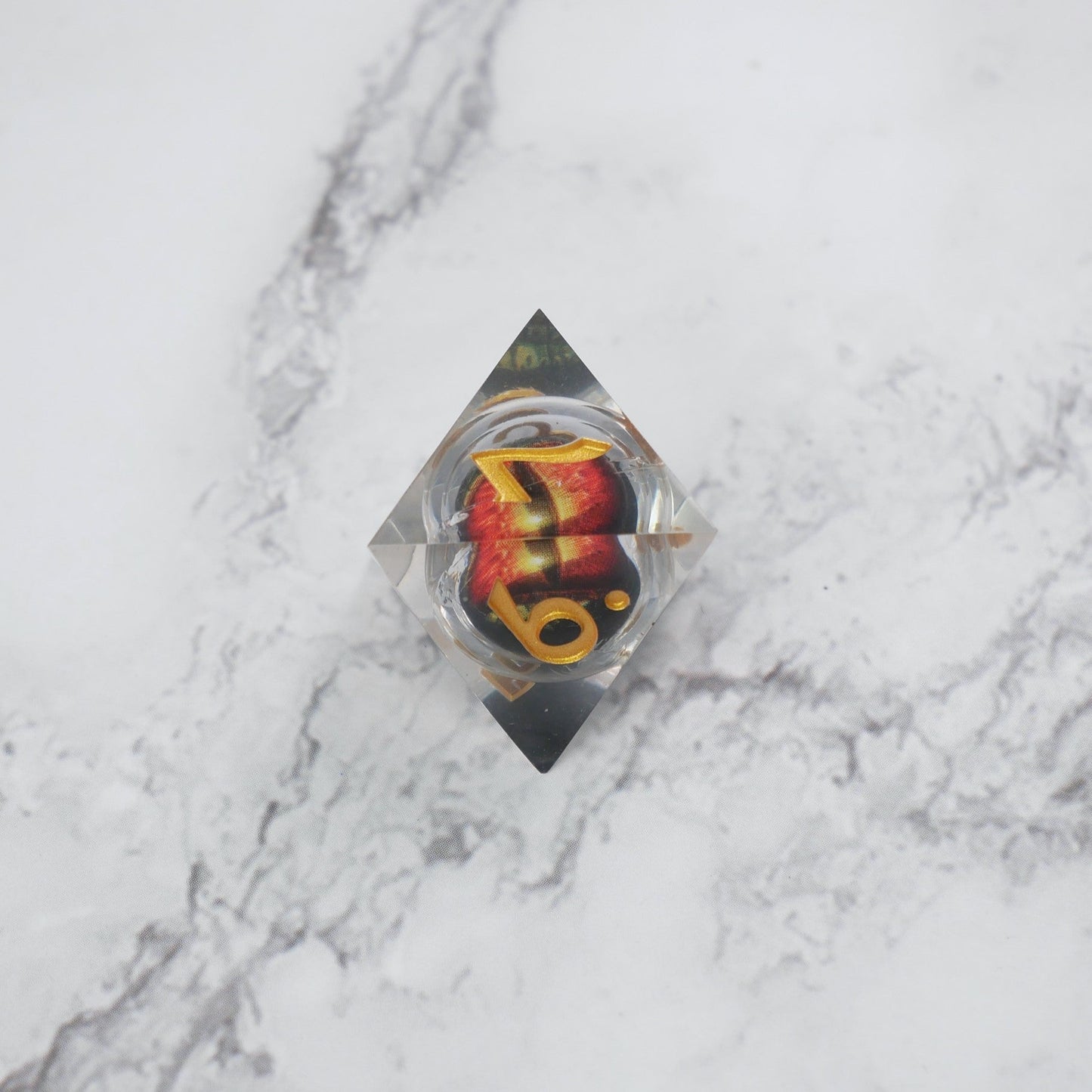 Xanathar's Eye |  7 Piece Moving Eye DnD Dice Set | Acrylic RPG Gaming Dice